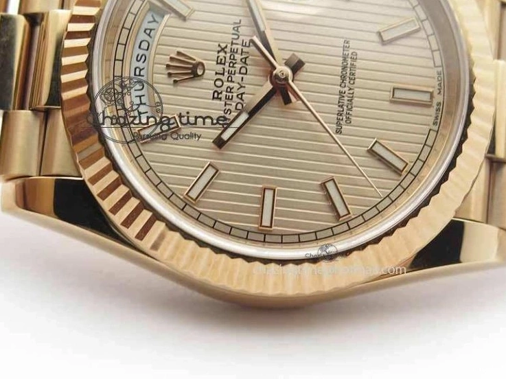 RG Best RG 228239 40mm Edition Day-Date RG Bracelet Dial Noob 1:1 President On A3255 0404